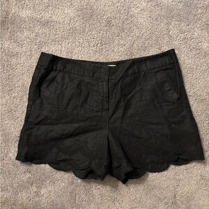 LOFT Black High Waist Tailored Shorts